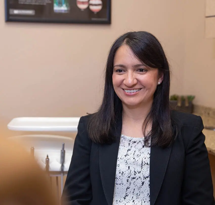 Dr. Angela Gomez, one of our dentists