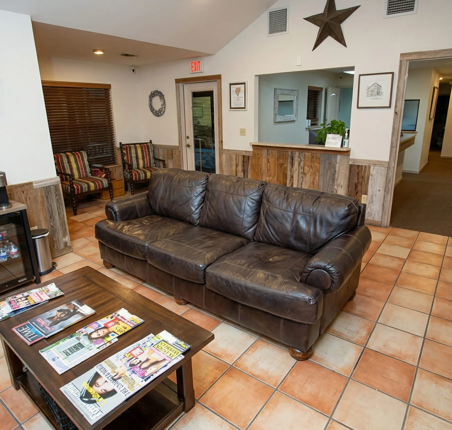 Waiting room at our Pleasanton office